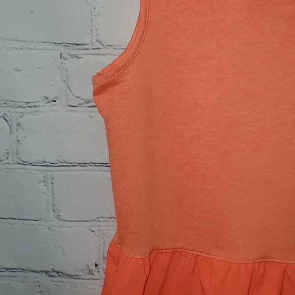 Under Armour Peplum Sleeveless Golf Pro Shirt Orange Womens Size M - Picture 4 of 7